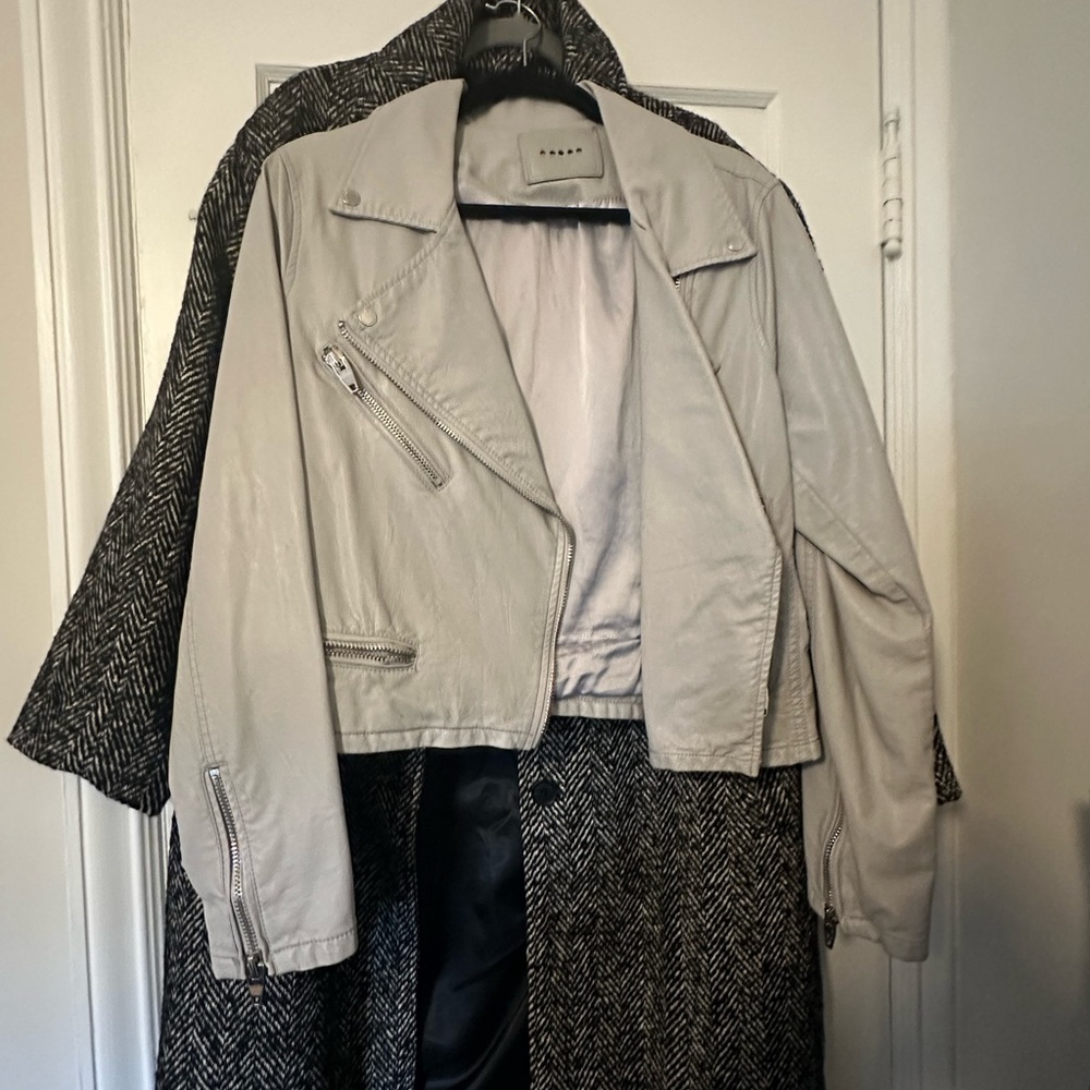BLANKNYC Grey Moto Jacket L
